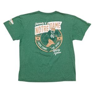 Notre Dame Fighting Irish Football 2015 THE SHIRT Mens XL Golden Tradition Green
